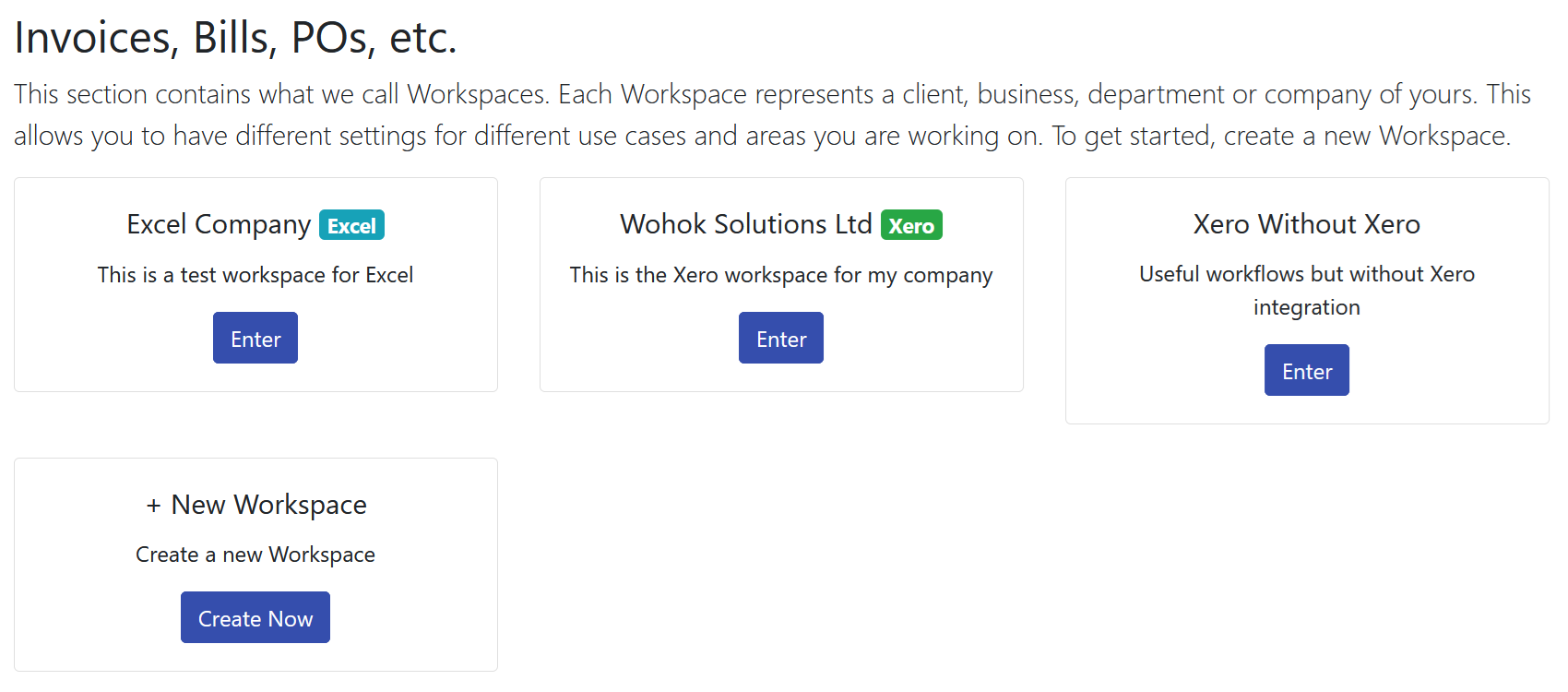 workspaces Workspaces